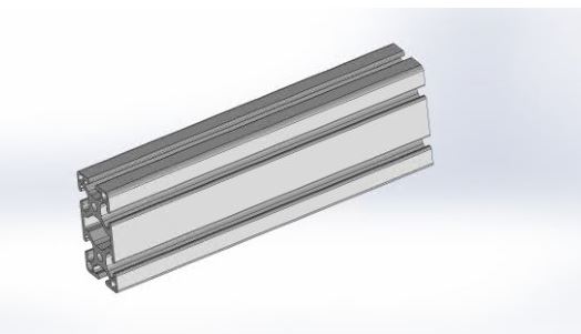 80/20 Inc 40mm T-Slotted Profile 45° Outside Radius x 80mm Long 40-4094 x 80mm Long 45 deg